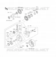 VILEBREQUIN pour Kawasaki KLF300 1989