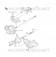 AXE ARRI&Egrave;RE pour Kawasaki KLF300 1992