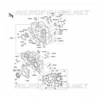 CARTER MOTEUR(S) pour Kawasaki KLF300 1992