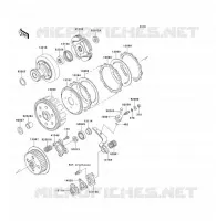 EMBRAYAGE pour Kawasaki KLF300 1992
