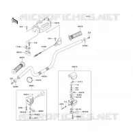 GUIDON pour Kawasaki KLF300 1992