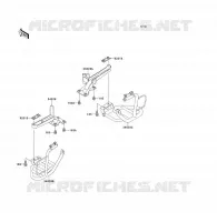 REPOSE PIED pour Kawasaki KLF300 1992