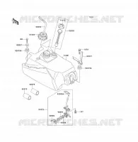 RESERVOIR CARBURANT pour Kawasaki KLF300 1992