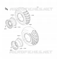 ROUE/PNEUS pour Kawasaki KLF300 1992