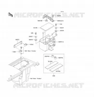 SUPPORT BATTERIE pour Kawasaki KLF300 1992