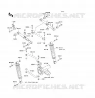 SUSPENSION ARRI&Egrave;RE pour Kawasaki KLF300 1992