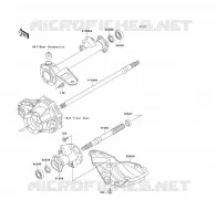 AXE ARRI&Egrave;RE pour Kawasaki KLF300 1992