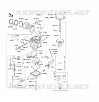CARBURATEUR pour Kawasaki KLF300 1992