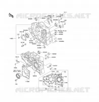 CARTER MOTEUR(S) pour Kawasaki KLF300 1992