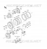 EMBRAYAGE pour Kawasaki KLF300 1992