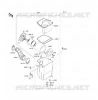 FILTRE A AIR pour Kawasaki KLF300 1992