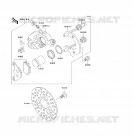 FREIN AVANT pour Kawasaki KLF300 1992