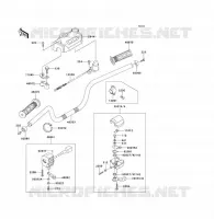 GUIDON pour Kawasaki KLF300 1992
