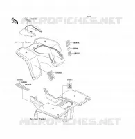 LABEL pour Kawasaki KLF300 1992