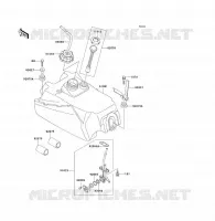 RESERVOIR CARBURANT pour Kawasaki KLF300 1992