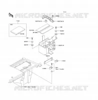 SUPPORT BATTERIE pour Kawasaki KLF300 1992