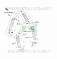 AMORTISSEUR pour Kawasaki KLF300 1994