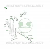 ARBRE A CAME/TENDEUR pour Kawasaki KLF300 1994