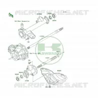 AXE ARRI&Egrave;RE pour Kawasaki KLF300 1994