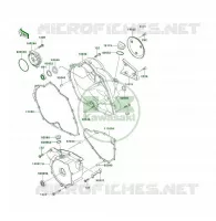 COUVERCLES MOTEUR pour Kawasaki KLF300 1994
