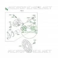 FREIN AVANT pour Kawasaki KLF300 1994