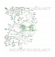 GARDE BOUE ARRI&Egrave;RE pour Kawasaki KLF300 1994