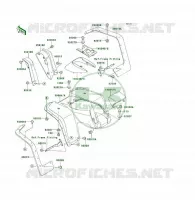 GARDE BOUE AVANT pour Kawasaki KLF300 1994