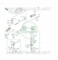 GUIDON pour Kawasaki KLF300 1994