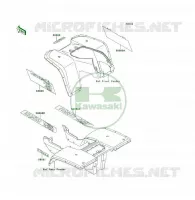 STICKER pour Kawasaki KLF300 1994