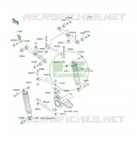 SUSPENSION ARRI&Egrave;RE pour Kawasaki KLF300 1994