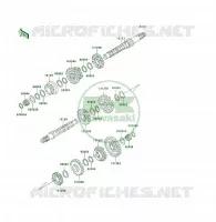 TRANSMISSION pour Kawasaki KLF300 1994