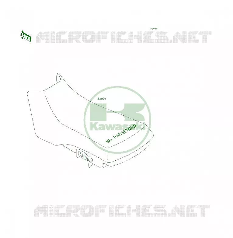 SELLE Kawasaki QUAD 300 1996 KLF300  KLF300-B9