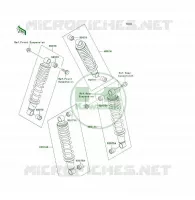 AMORTISSEUR pour Kawasaki KLF300 4X4 1989