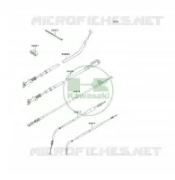 CABLES pour Kawasaki KLF300 4X4 1989