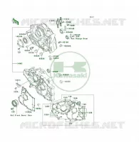 CARTER MOTEUR(S) pour Kawasaki KLF300 4X4 1989