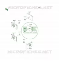 CATADIOPTRES pour Kawasaki KLF300 4X4 1989