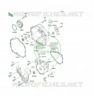 COUVERCLES MOTEUR pour Kawasaki KLF300 4X4 1989
