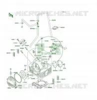 CULASSE pour Kawasaki KLF300 4X4 1989