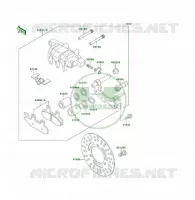 FREIN AVANT pour Kawasaki KLF300 4X4 1989