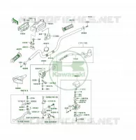 GUIDON pour Kawasaki KLF300 4X4 1989