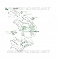 LABEL pour Kawasaki KLF300 4X4 1989