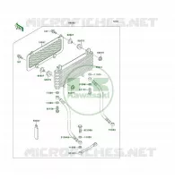 PIECE EN OPTION(RADIATEUR) pour Kawasaki KLF300 4X4 1989