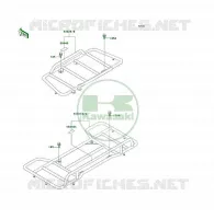 PORTE BAGAGE (S) pour Kawasaki KLF300 4X4 1989
