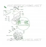 SUPPORT BATTERIE pour Kawasaki KLF300 4X4 1989