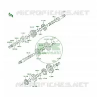 TRANSMISSION pour Kawasaki KLF300 4X4 1989