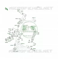 AMORTISSEUR AVANT pour Kawasaki KLF300 4X4 1989