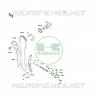 ARBRE A CAME/TENDEUR pour Kawasaki KLF300 4X4 1989