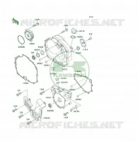 COUVERCLES MOTEUR pour Kawasaki KLF300 4X4 1989
