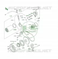 D&Eacute;MARREUR pour Kawasaki KLF300 4X4 1989