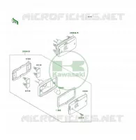 FEUX ARRI&Egrave;RE pour Kawasaki KLF300 4X4 1989